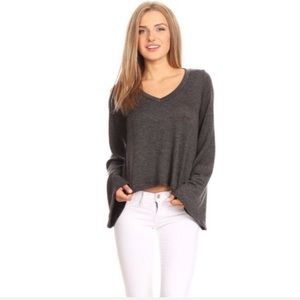 Bell sleeve top